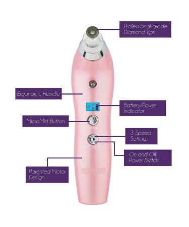 Michael Todd Beauty Sonic Refresher Microderm & Pore Extraction 6PC Kit - White Marble - Buy Online on GoSupps.com