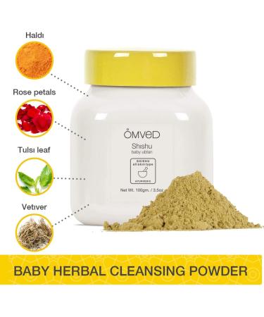 Omved SHISHU Baby Ubtan 100g - Ayurvedic Cleansing Bath Powder - Buy Online on GoSupps.com