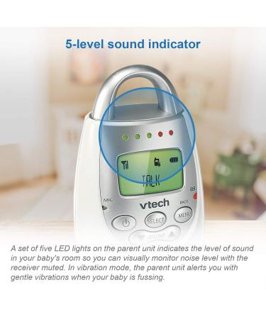 VTech DM221-2 Audio Baby Monitor with 1,000 ft Range, Sound-Alert, Intercom, Night Light, 2 Parent Units - White - Buy Online on GoSupps.com