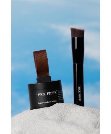 Thick Fiber Root Touch Up Powder - Water & Sweat Resistant Hair Loss Concealer for Thinning Hair Women - Medium Brown 4.00g - Buy Online on GoSupps.com