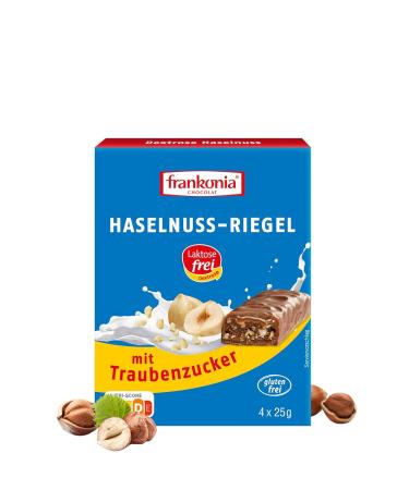 Frankonia Chocolat Bar Gluten-Free Lactose-Free Hazelnut (25g Pack of 16) | International Shipping Available - Buy Online on GoSupps.com