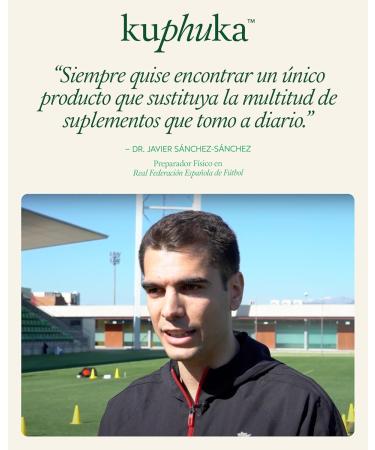  KUPHUKA GREENS Super Greens Powder (411 g) with +70 plant extracts superfoods vitamins minerals probiotics spirulina ashwagandha chlorella - 100% natural (pineapple - coconut) - Buy Online on GoSupps.com