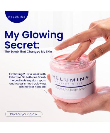 Relumins Premium Summer Body Scrub with Glutathione Rosehip & Sea Salt Hydrating Exfoliating Scrub for Smooth Radiant Beach-Ready Skin Self-Care Routine Gentle Moisturizing Formula 400ml 1 Tub - Buy Online on GoSupps.com