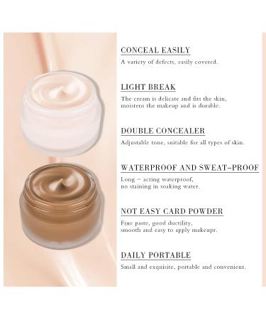 FREEORR 2 Colors Tattoo Cover Up Concealer Set | Waterproof & Long Lasting | Full Coverage Makeup for Scar, Birthmark, & Tattoo | Coloring Tools Included - Buy Online on GoSupps.com