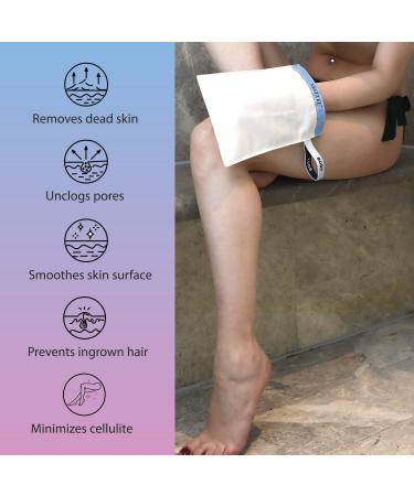 MATTEE Exfoliating Body Scrubber - 100% Natural Korean Exfoliating Mitt for Dead Skin Removal | Gentle Body Exfoliator - 1 Piece - Buy Online on GoSupps.com