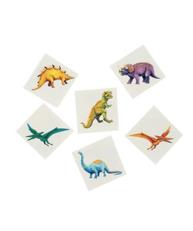 Fun Express - Cool Dinosaur Tattoos (6dz) - Apparel Accessories - Temporary Tattoos - Regular Tattoos - 72 Pieces