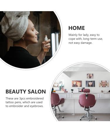 Healvian 9 Pcs Fruit Embroidery Pen Pen Eyebrow Microblading Kit Makeup Tool Aluminum Alloy 1 count (Pack of 1) Assorted Colorx3pcs - Buy Online on GoSupps.com