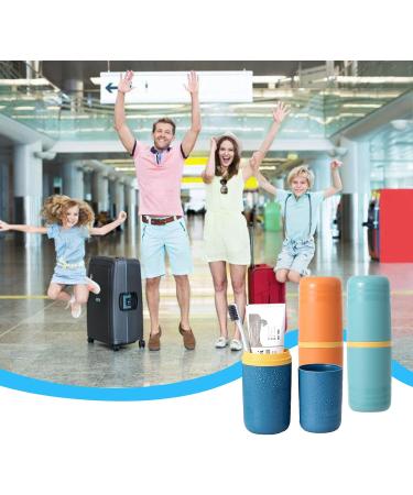 Waterproof Toothbrush Case Set - 3 Portable Travel Containers for Toothbrushes Mouthwash & Toothpaste - Ideal for Hiking Business Trips & Home Use - Buy Online on GoSupps.com
