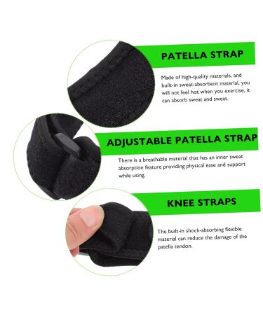 Buy Adjustable Patellar Girdle Knee Pads - Jumper Knee Support Brace & Tendon Strap for Pain Relief - Buy Online on GoSupps.com