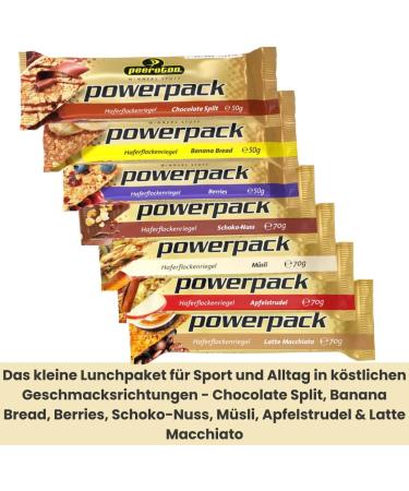 Peeroton Powerpack Riegel Muesli - Sugar-Free Protein Snack & Meal Replacement - Long-Lasting Energy Oat Bar - 15 x 70g Pack - Buy Online on GoSupps.com
