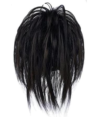 Clip on Ponytail for Woman 8 Teeth Claw Messy Bun Makeup Ponytail Extension Synthetic Fiber Stylish Clip in Claw Hair Washable Hairpiece for Photography Black - Buy Online on GoSupps.com