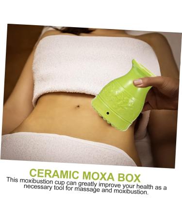 OHPHCALL 1 Set Moxa Stick Burner Moxa Cup Body Care Tool Disorder Porcelain Moxa Case Moxibustion Massager Heat Moxa Burner Heat Holder Scraper Household Moxibustion Box Ceramics - Buy Online on GoSupps.com