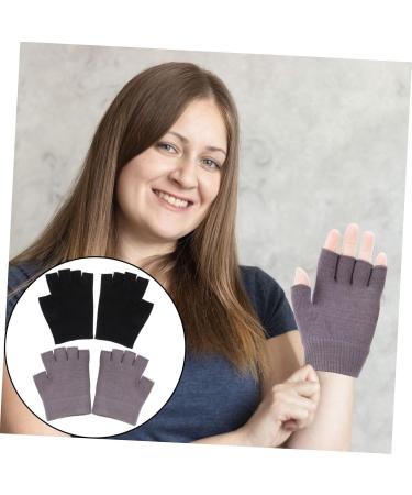 FRCOLOR 2 Pairs Half Finger Moisturizing Gloves Gel Gloves Fingerless Gloves Grooming Gloves Moisturizing Hand Gloves Gel Moisturizing Gloves for Dry Skin Half Finger Touch Screen Gloves - Buy Online on GoSupps.com