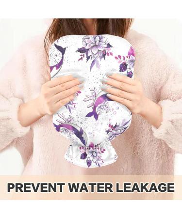 1L Ocean-Themed Heat Bottle | Durable Warm-Up Bag for Pain Relief | Hand Feet Shoulder & Neck Therapy with Marine Animals Design - Buy Online on GoSupps.com