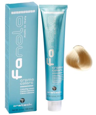 Fanola crema Colore Colouring Cream 10.00 Blonde Platinum Intensive 100 ml 10.00 Blonde Platinum Intensive 100.00 ml (Pack of 1)