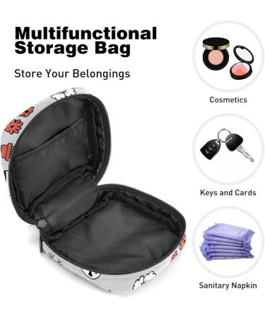 GIAPB Period Bag Sanitary Napkin Storage Pouch - Plants Flower Pattern Color3311 - Buy Online on GoSupps.com