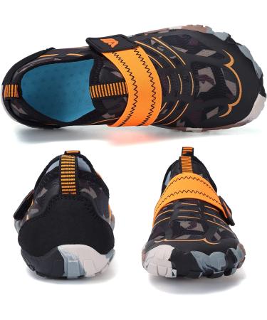 CIOR Kids Water Shoes | Aqua Athletic Sneakers for Boys & Girls | Lightweight Sport Shoes (Toddler/Little/Big Kid) - Size 10.5 Little Kid | Brown - Buy Online on GoSupps.com