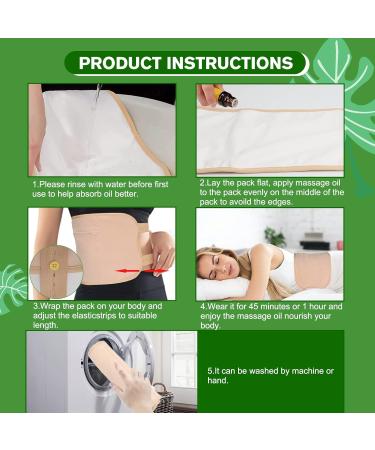 Reusable Organic Castor Oil Pack for Waist & Thyroid | Detox & Comfort Sleep | Adjustable Khaki Design - Buy Online on GoSupps.com