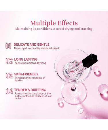  Fyearfly Moisturizing Lip Shine Oil Lip Gloss Oil 0.2 Ounce Clear Plumping Changing Blush Dual-Use Moisturizing Skincare - Buy Online on GoSupps.com