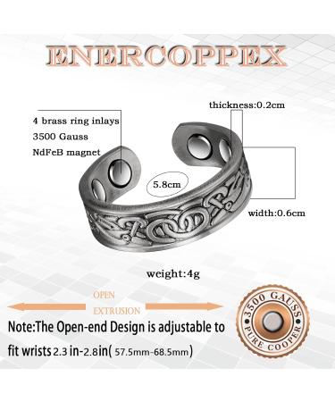 3500 Gauss Magnetic Arthritis Copper Ring 99.99% Pure Copper Health Ring for Joint Pain Relief & Weight Loss - Buy Online on GoSupps.com