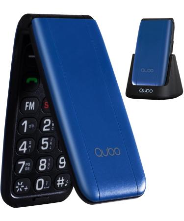 Quo Flip Phone for Seniors - GSM Cell Phone with 2.4 Display High Volume SOS Function Dual-SIM FM Radio Flashlight & Charging Station - Buy Online on GoSupps.com