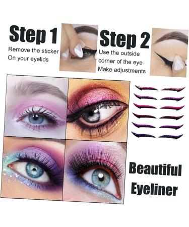 Healvian 18 Pcs Eyeliner Beauty Products Lash Tape Invisible Eyelid Stickers Reusable Eyelid Stickers Plastic - Buy Online on GoSupps.com