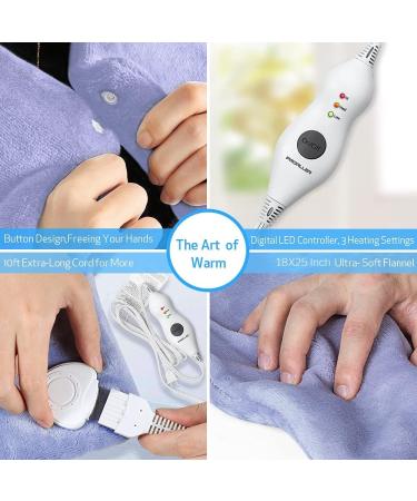 Heating Pad with Auto Shut-Off for Fast Pain Relief - 2PCS Gift Set for Back, Neck, Shoulders, Cramps, Abdomen, Waist - 12 x 24 & 18 x 25 - Dry/Moist Option - Buy Online on GoSupps.com