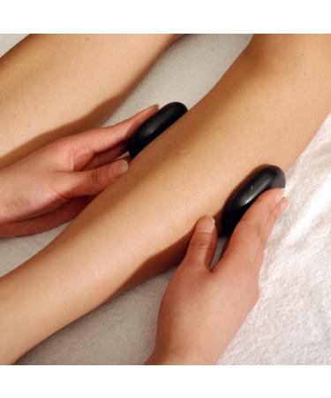 Master Massage Hot Stone Basalt Stone Set - 60 Pieces of 100% Natural Stones in Decorative Bamboo Box for Relaxation Therapy - Buy Online on GoSupps.com