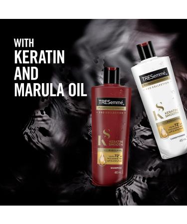 Tresemme Keratin Smooth Shampoo with Marula Oil - 3 Pack (13.5 Fl Oz / 400 mL) | International Shipping Available - Buy Online on GoSupps.com