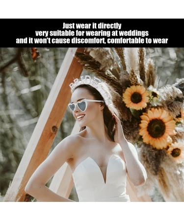 1 Piece Of Bridal Pearl Headband 1 Piece Of Wedding Sunglasses "Bride" Pearl Headband Diamond Headband Bachelorette Party Headband Bridal Crown Headband Wedding Headpiece - Buy Online on GoSupps.com