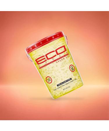 Eco Style Moroccan Argan Oil Styling Gel - 80 oz - Promotes Healthy, Nourished Hair with Long Lasting Shine and Maximum Hold - Ideal for All Hair Types - Buy Online on GoSupps.com