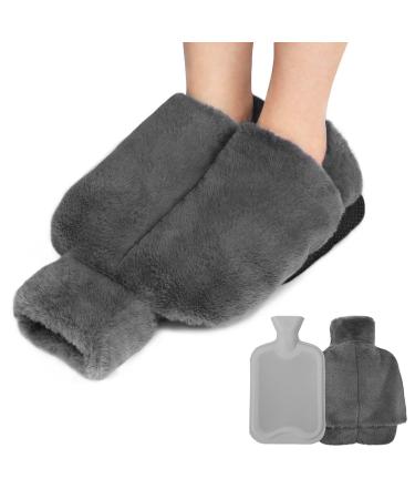 Hengrongshen foot warmer 2L foot warmer without electricity 2 in 1 foot warmer super soft and warm for cold feet in winter