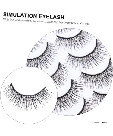 FOMIYES 10 Pairs eyelashes long extension eyeslash natural eye lashes christmas eye lashes halloween makeup supplies fluffy eyeslash faux lashes fiber silver powder 3d make up - Buy Online on GoSupps.com