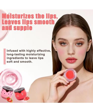 6 Pcs Bee Lip Balm Honey Pot-Honey Strawberries Watermelon Apples Cherries Mint Propolis Lip Mask Overnight Nourishing Hydrating Lip Balm Preventing Dry & Cracked Lips Reduce Lip Lines - Buy Online on GoSupps.com