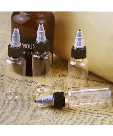 Buy ISUSSPack of 40 Transparent 30ml Refillable Squeeze Bottles - Empty Plastic Bottles with Black Screw Caps for Travel & DIY - International Shipping Available - Buy Online on GoSupps.com