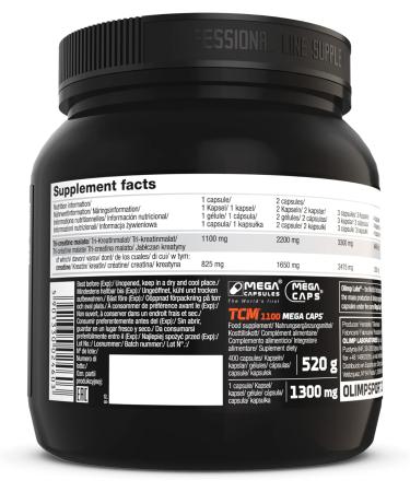 Olimp TCM 1100 Mega Caps - 400 Capsules Pack | Boost Performance & Recovery | Fast International Shipping - Buy Online on GoSupps.com