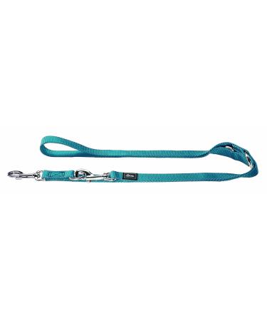 HUNTER Adjustable leash made of soft non-slip nylon classic 2.0 x 200 cm petrol petrol 2.0 x 200 cm