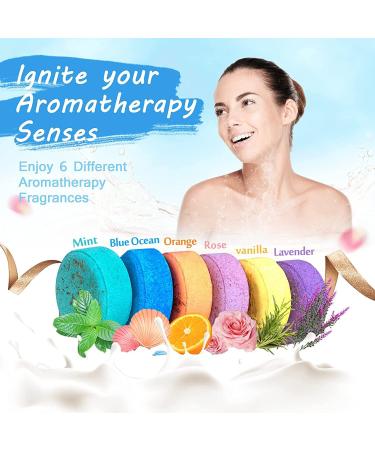 Shower Steamers Variety Pack - Set of 6 Aromatherapy Shower Bombs with Essential Oils for Relaxation - Unique Gift for Mom, Girlfriend - Home Spa Experience for Women and Men - Buy Online on GoSupps.com