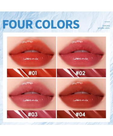 Ice Watery Lip Gloss #04 | Hydrating Tinted Lip Tint | Plumper with Metallic Brush | Long-Lasting & Nonstick Liquid Lipstick - Buy Online on GoSupps.com