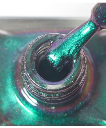 Buy Chrome Holographic Glitter Nail Polish - Iridescent Green Blue Nail Art Varnish 1 Fl Oz - International Shipping Available - Buy Online on GoSupps.com