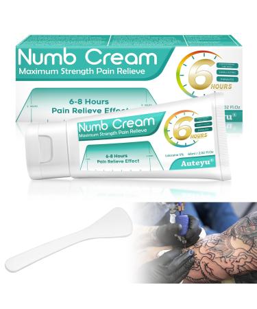 Tattoo Cream Before Tattoo, 6-8 Hours Painless Cream Tattoo(2.01oz) Blue