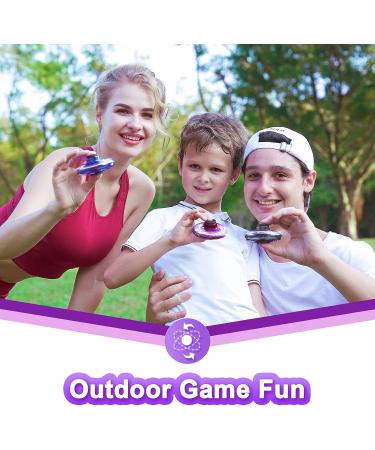 Fidget Flying Spinner with Lights - Hand Operated Mini Drone for Kids - UFO Magic Ball Indoor Outdoor Game - Fun Toys & Gadgets for Boys Girls Teens - Blue - Buy Online on GoSupps.com