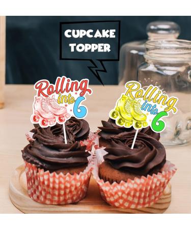 S-SFH-06Ice Cream Fruit Dessert Cupcake Topper Colorful Glitter Happy Birthday Sensory Pop Game Theme Decor Supplies Baby Shower Boys Girls Birthday Party Decorations - Buy Online on GoSupps.com