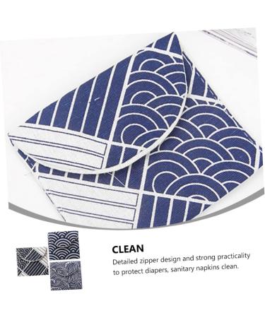 Healeeved 3-Piece Storage Bag Set for Women's Bandages & Breastfeeding Inserts - High Capacity Fabric Bags in 3 Colors (14x12cm) - Buy Online on GoSupps.com