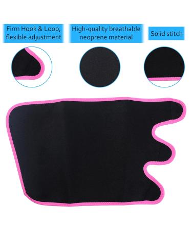 Neoprene Calf Sleeve Support for Shin Splints - 360 Relief for Pain in Cycling, Running, and More | Black/Pink with Mesh Bag - Buy Online on GoSupps.com