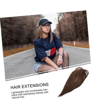 FOMIYES Invisible Wig Wigs Hair Toppers for Thinning Hair Hairpieces for Women Wiglets Hairpieces for Thinning Hair Hairpiece Topper Hair Extensions Chemical Fiber No Trace Miss 35.00X14.00X13.00CM Light Brown - Buy Online on GoSupps.com