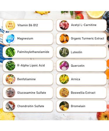 Sciatic Nerve Support Supplement Advanced Sciatic Nerve Support Formula with Pea Alpha Lipoic Acid Benfotiamine 60 Capsules - Buy Online on GoSupps.com