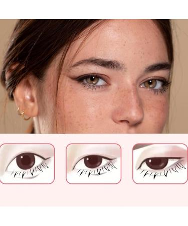 Eyelash Stamp for Beginner 1 Pair DIY Natural Long Eyelash Stencil Lasting Lower Lash Stamp for Makeup Eyelash Stamps Tool for Women Girls White Style 1 - Buy Online on GoSupps.com