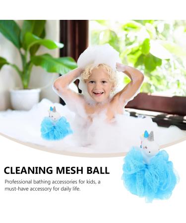 FRCOLOR 2pcs Unicorn Bath Ball Exfoliating Sponge Set - Toddler Bath Poufs & Loofah Scrubbers for a Gentle Clean - Ideal for Kids & Adults - Perfect Bath Mat Accessories - Buy Online on GoSupps.com
